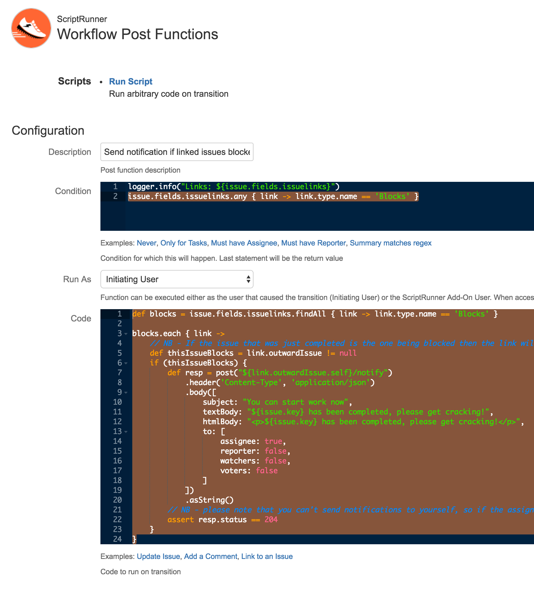 Prevent a blocked issue from transitioning until t...