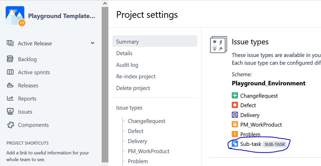 Solved: Sub-task is not visible under create issue dropdow...