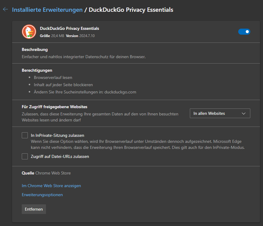 Edge Erweiterung - DuckDuckGo Privacy Essentials.png