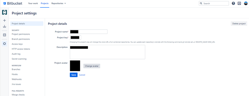 How to change repository avatar