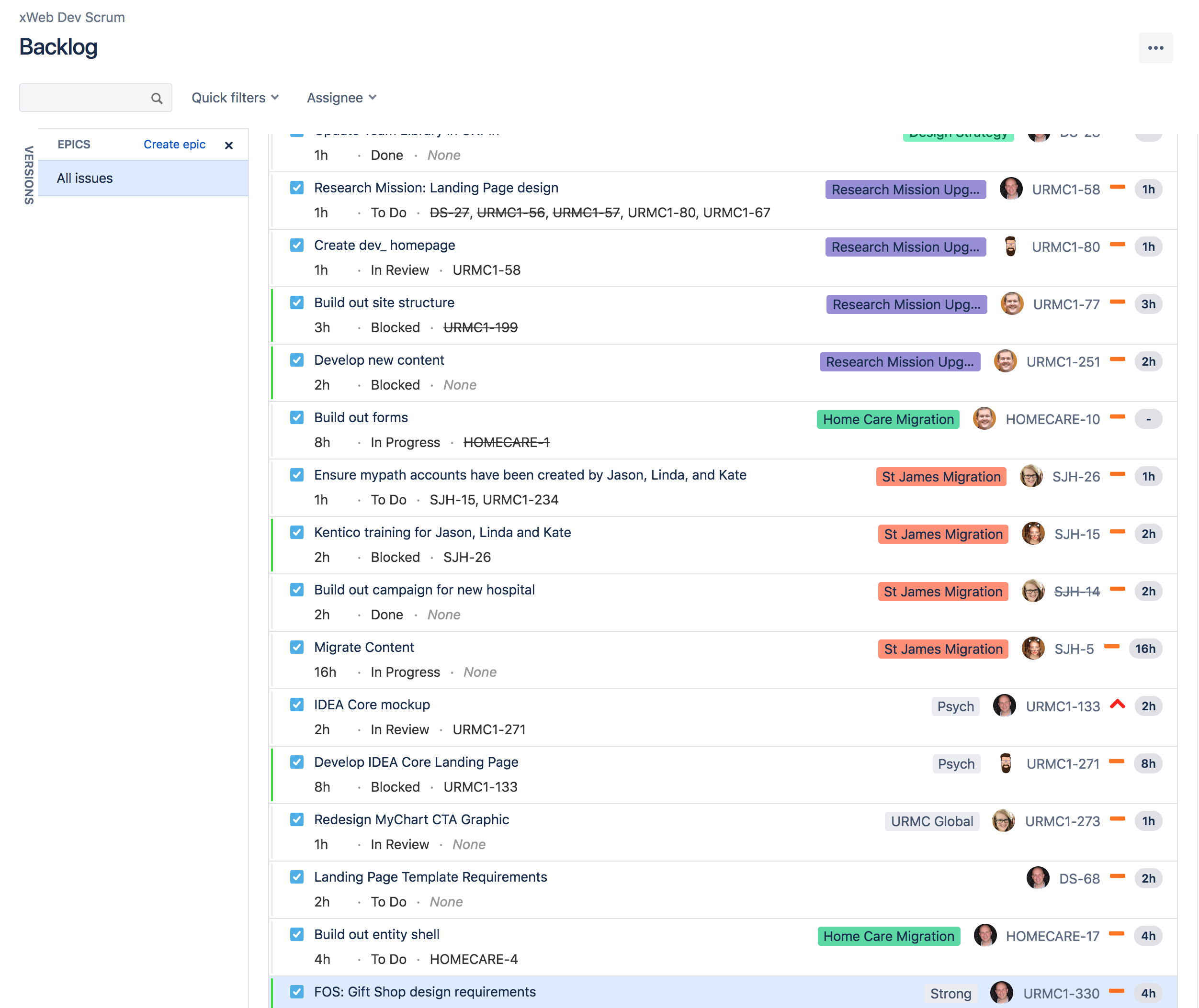 One Board, Multiple Projects and Swimlanes by Epi...