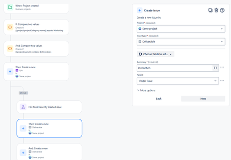 Automation Rule to create Epic and issues when a project is created.png