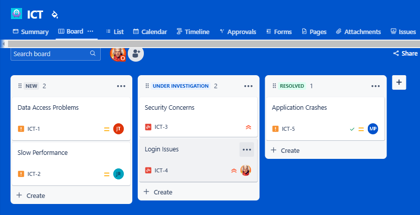 jira board for incident project.png