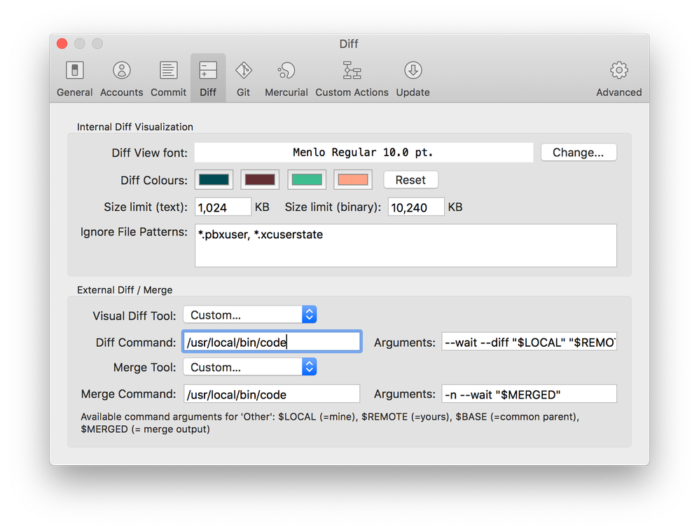 Setup Sourcetree To Use Visual Studio Code As Exte