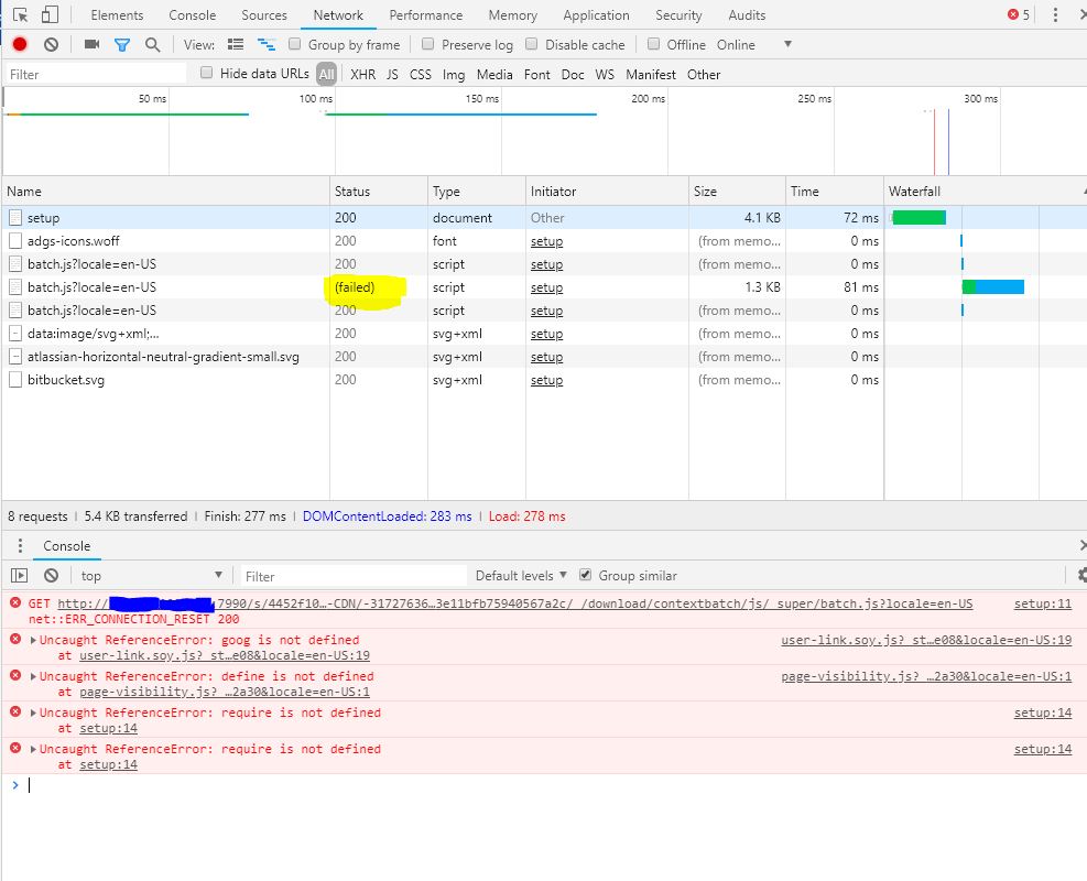 Bitbucket Setup Error