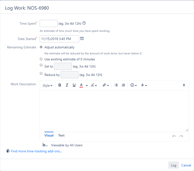 Solved Delete Jira work Log