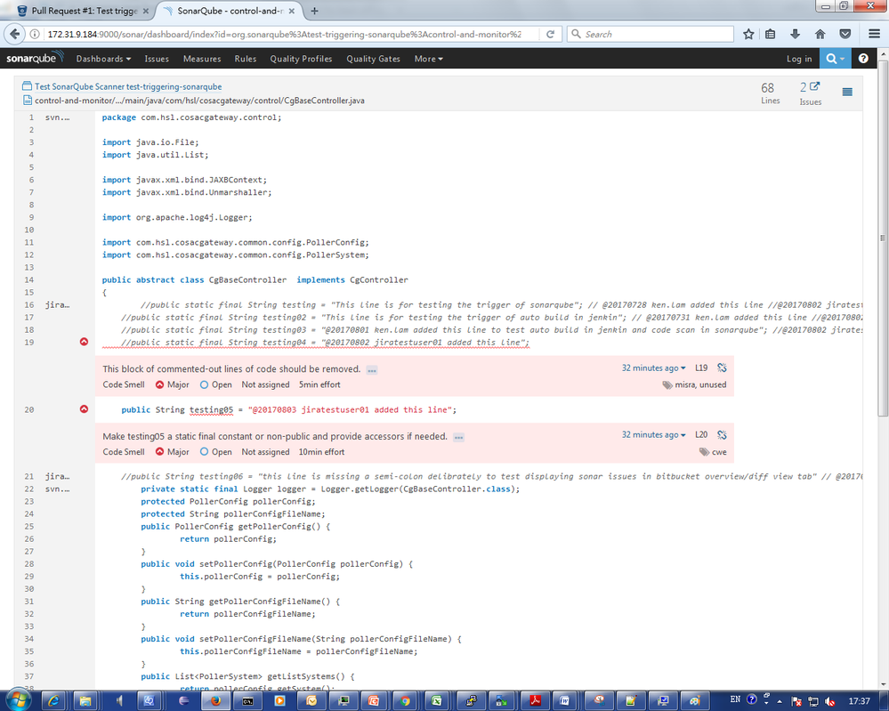 sonar issues in sonarqube dashboard.png