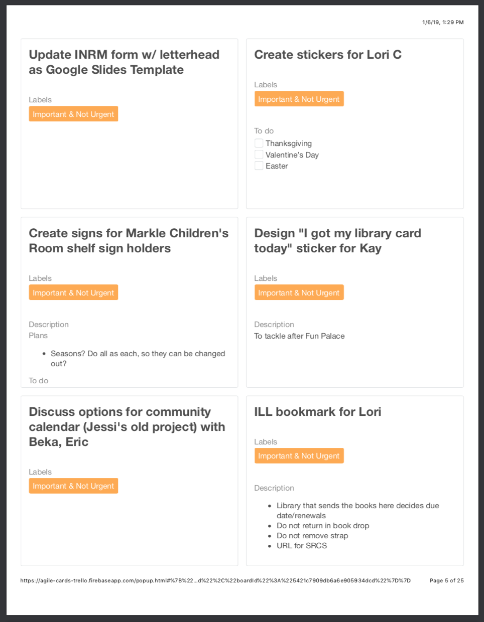 Vertical Layout for Trello