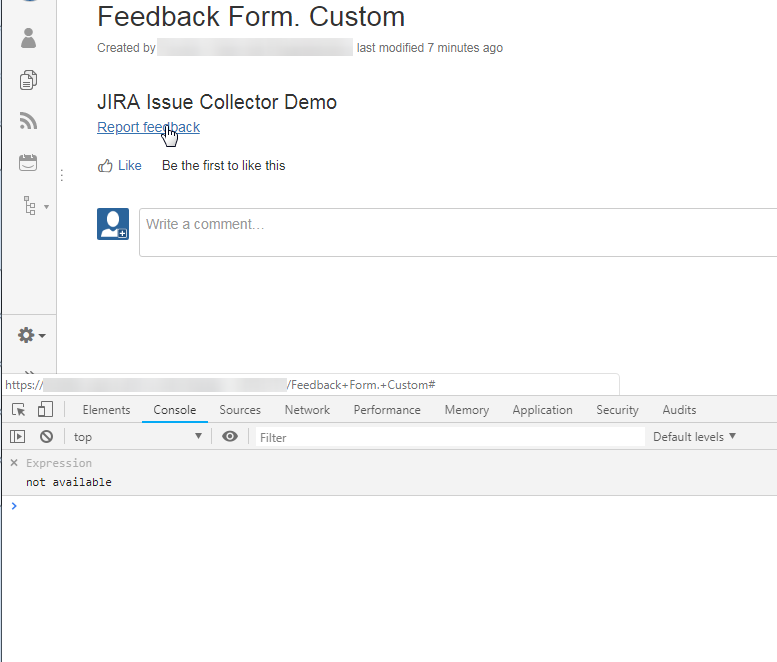 Jira Issue Collector Modifying Trigger Button To