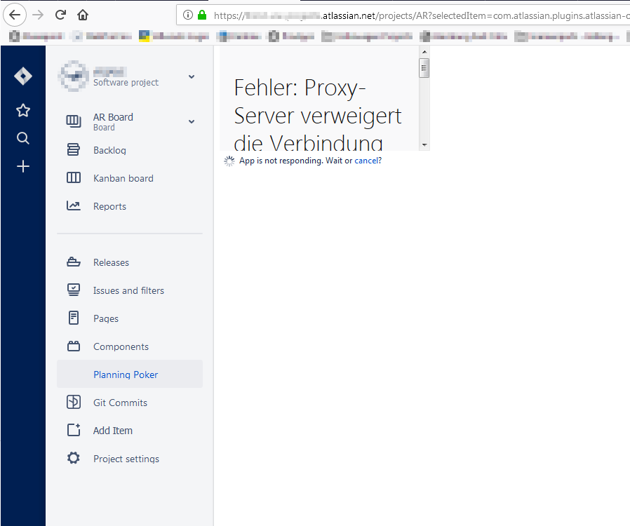 Scrumpy Planning Poker not working in Cloud