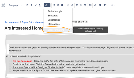 Clear All Formatting