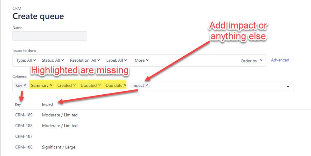 Solved Jira service desk queues columns disappears when a...