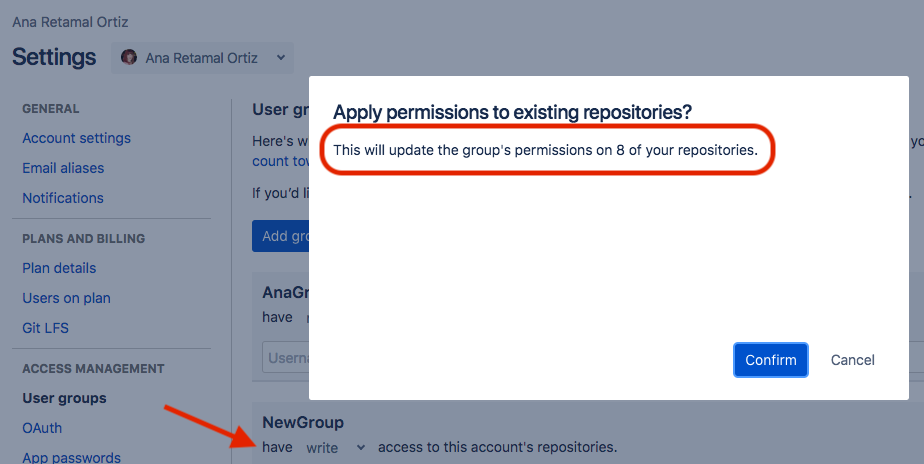 How do I grant a group access to all repositories 