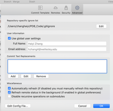 Unable to push a commit to Github repository