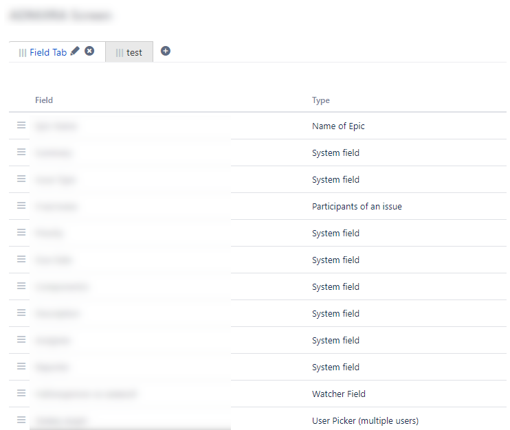 Jira Screen Tabs not showing despite custom fields...