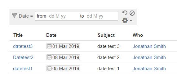 Confluence page properties report filter on column picture