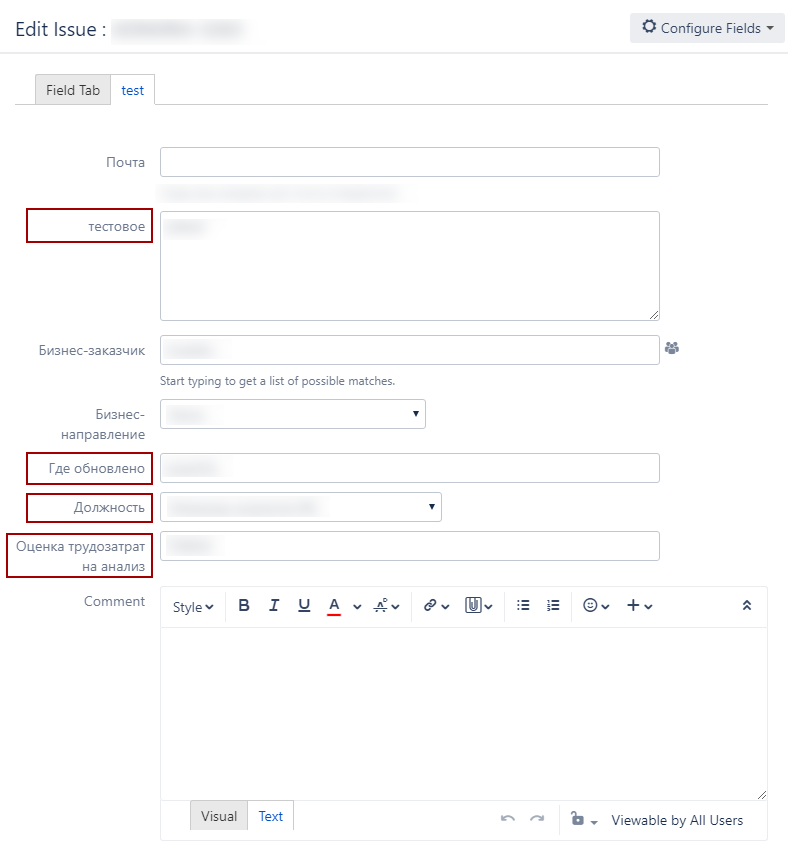 Jira Screen Tabs not showing despite custom fields...