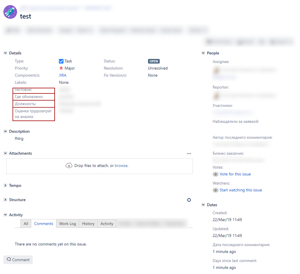 Jira Screen Tabs not showing despite custom fields...