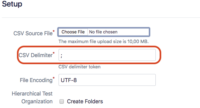 Error while importing test case into JIRA Second