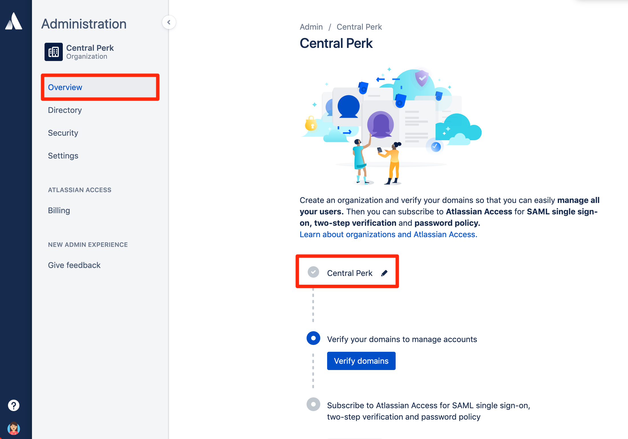 Rename organisation for Atlassian account