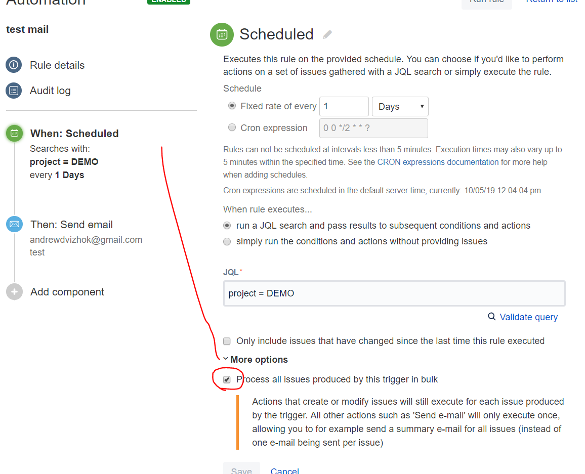 Automation Execute Action Only Once For All Jql R