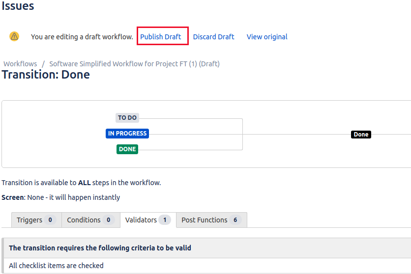 Blocking Jira issue transitions when checklist ite... Atlassian Community