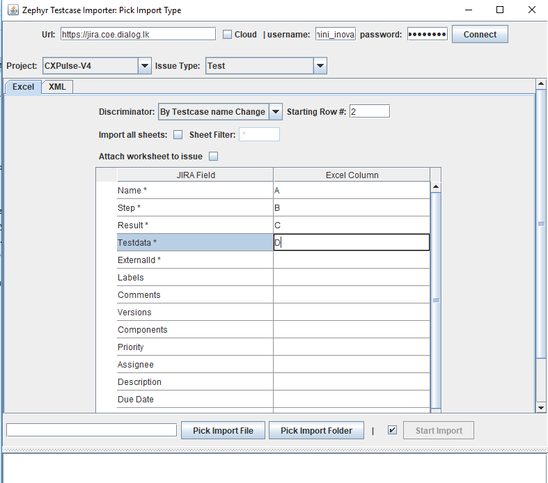 How to import test case, test steps and acceptance...