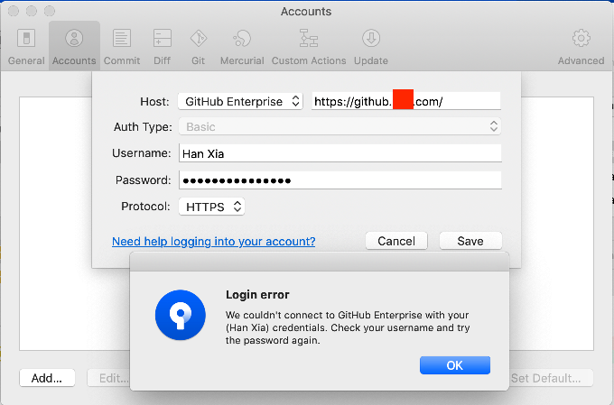 Github Enterprise Login Unexpected Char Encounte