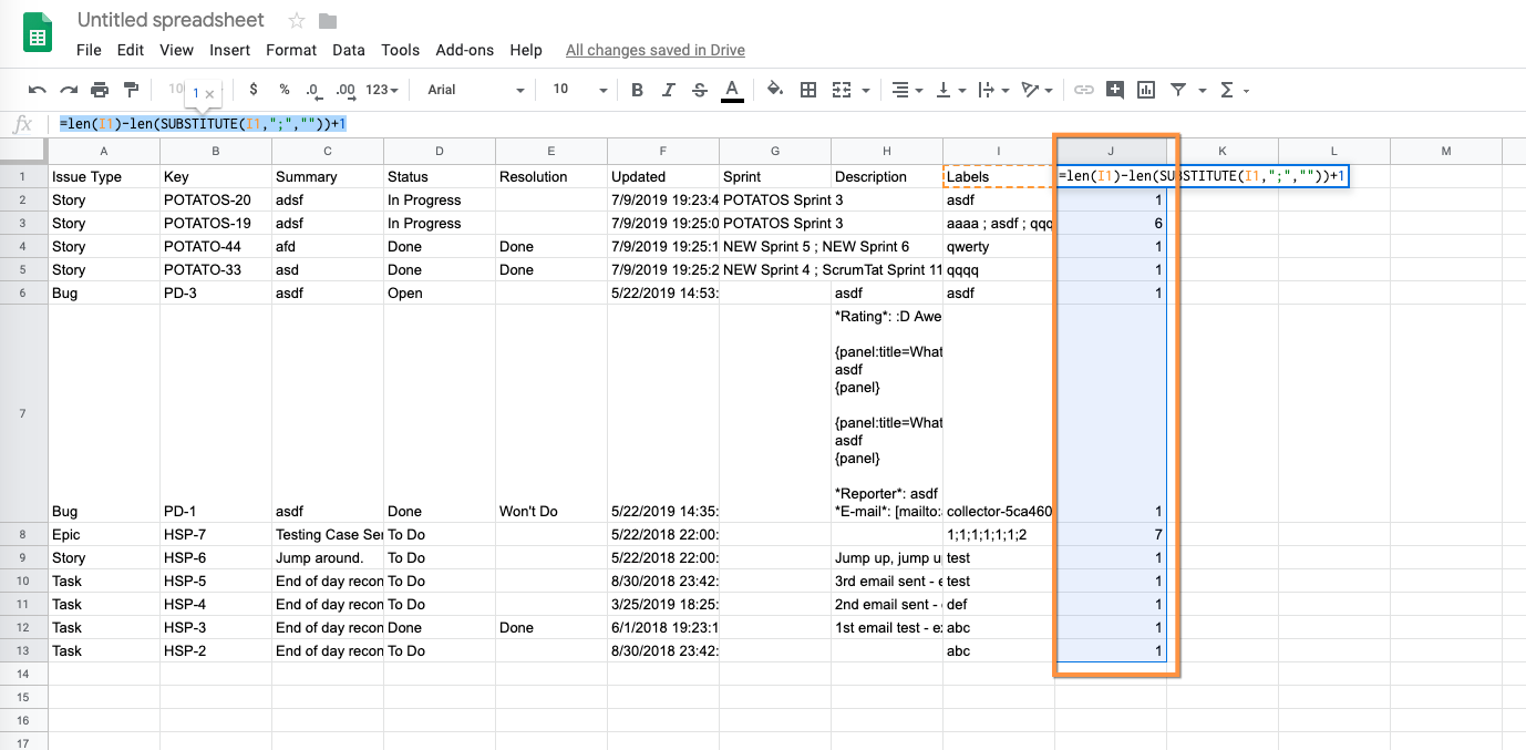 Solved Can I Do A Search Issues Per Amount Of Labels