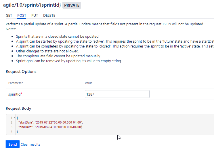 Solved: How do I set start and end dates on a sprint after...
