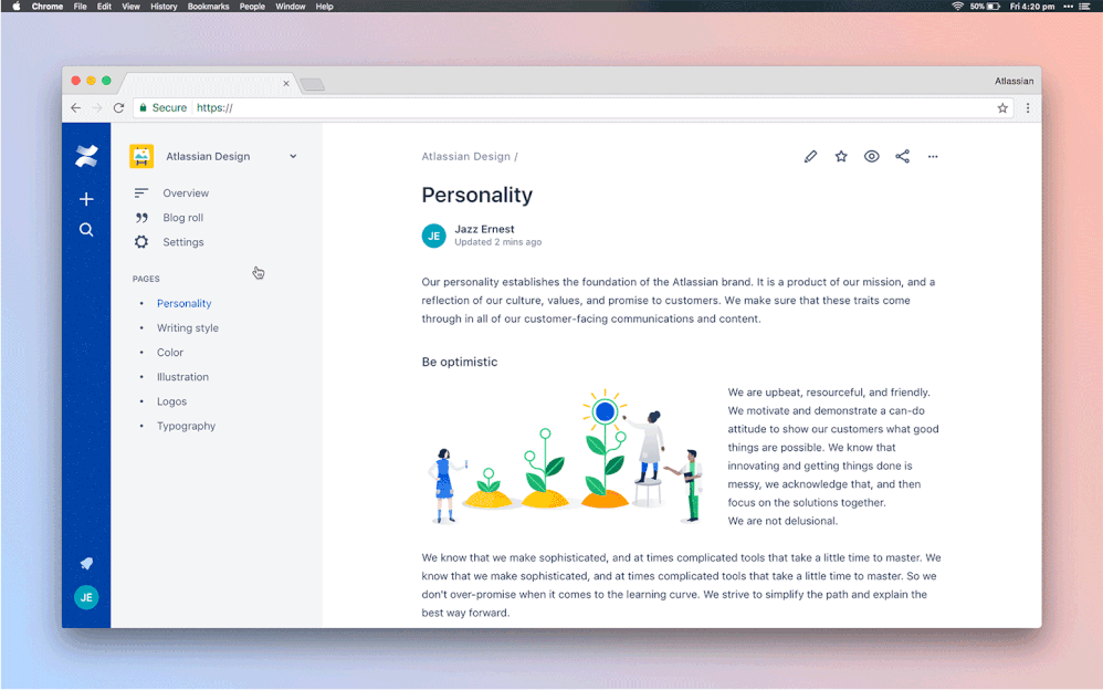 Create child pages directly from within the page t...