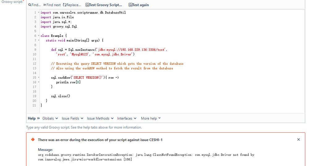 hi,Link to mysql database via jira JMWE.Can someon...