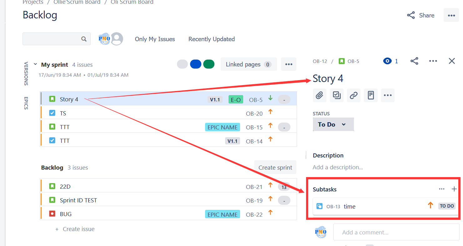 Include sub task flag missing
