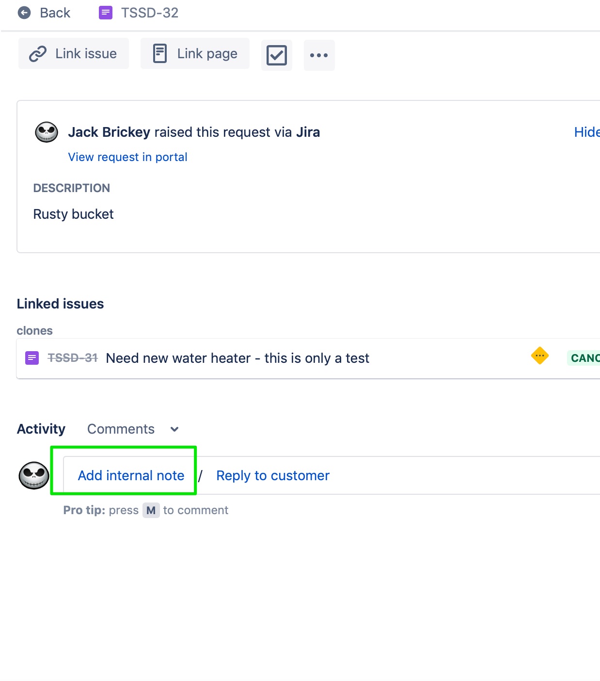 Solved Internal Comments Jira Cloud Service Desk