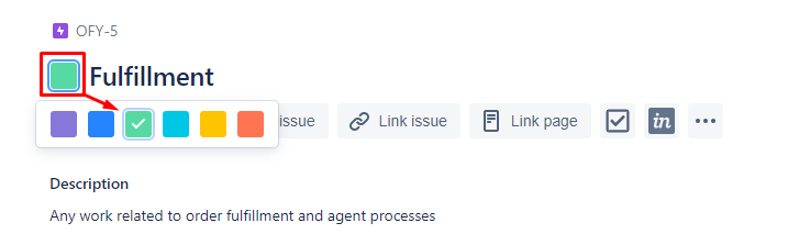 In The New JIRA Version How To Change EPIC Color 
