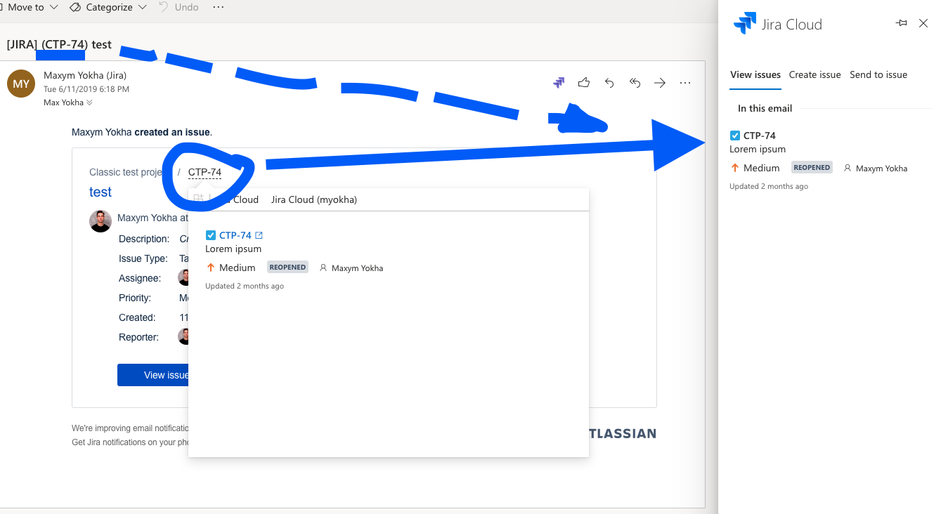 Try Jira Cloud for Outlook Organize your work wit... Atlassian Community