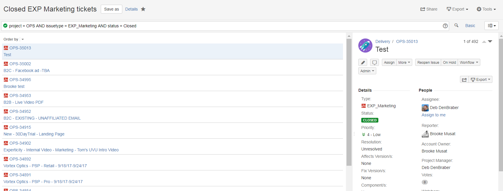 Create Resolution Time Report for closed tickets