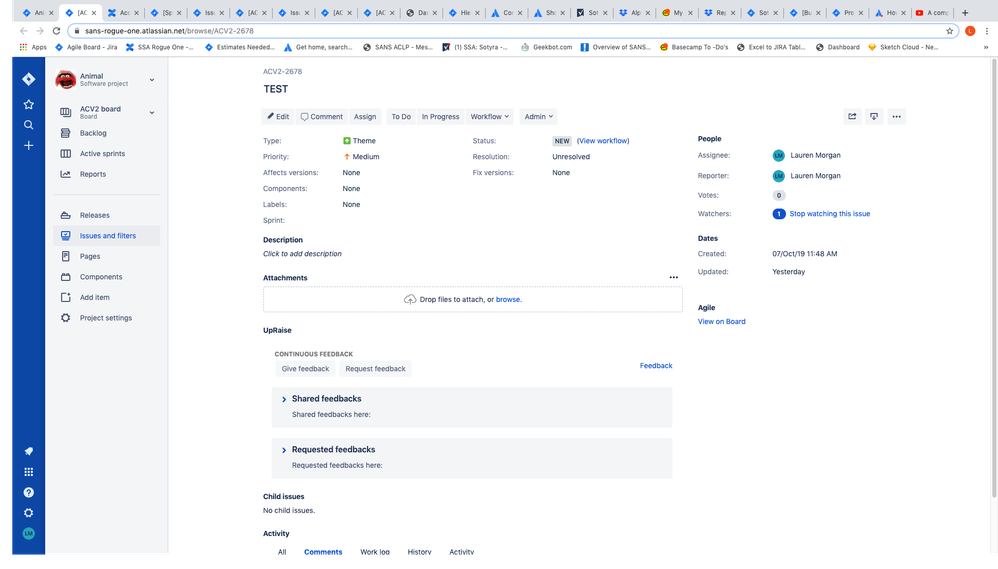 How can I create an Epic under a theme in Jira?