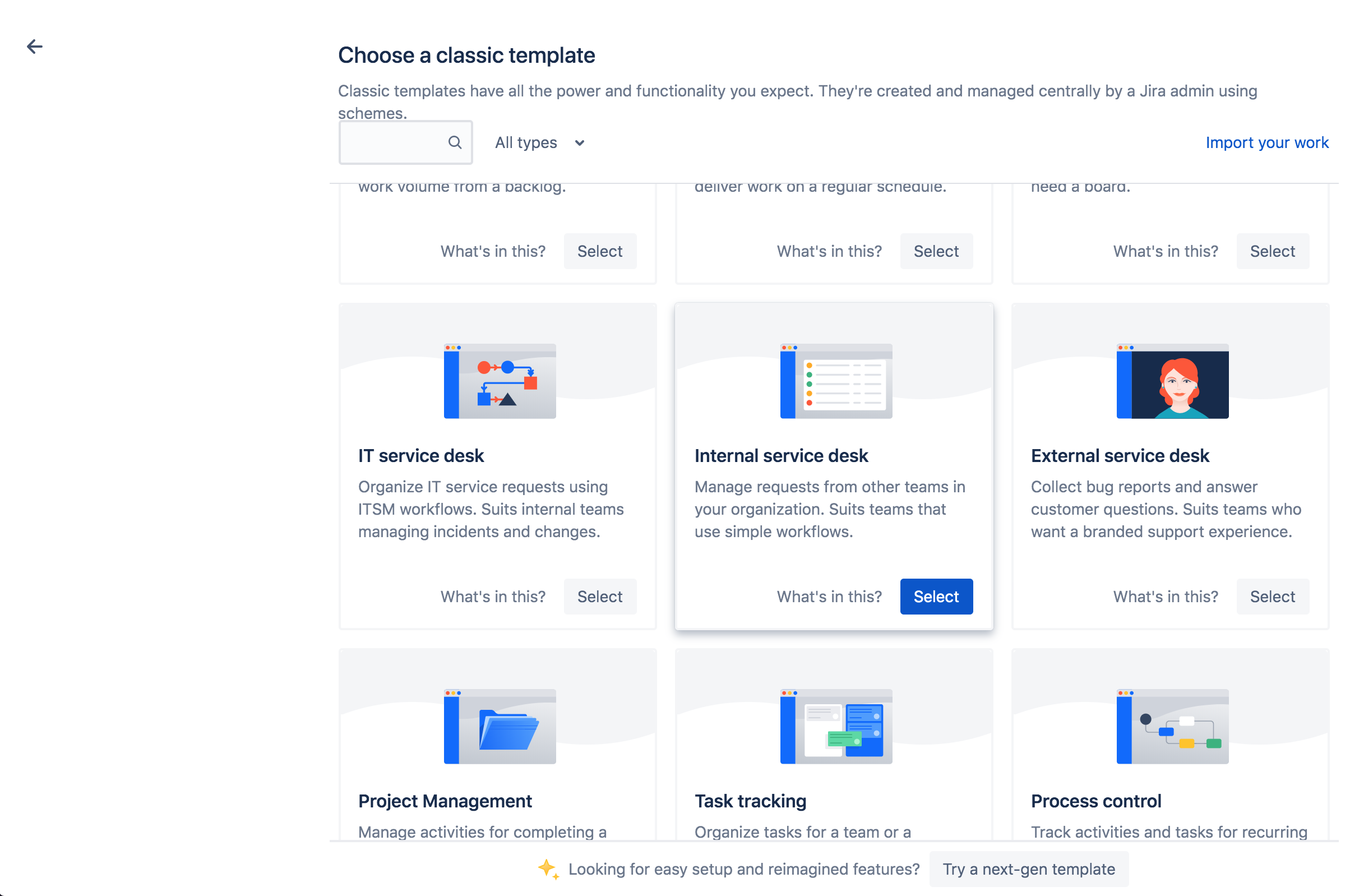 Solved I Cannot Create A New Service Desk Project