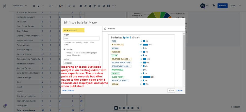 Existing Page - New Editor - Inserting Issue Statistics Gadget.jpg