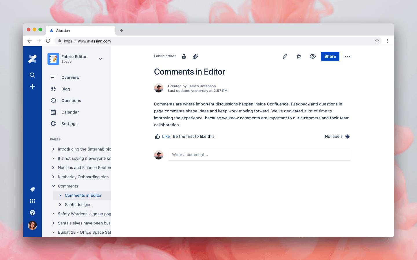 Try new page comments on Confluence Cloud! - Atlassian Community