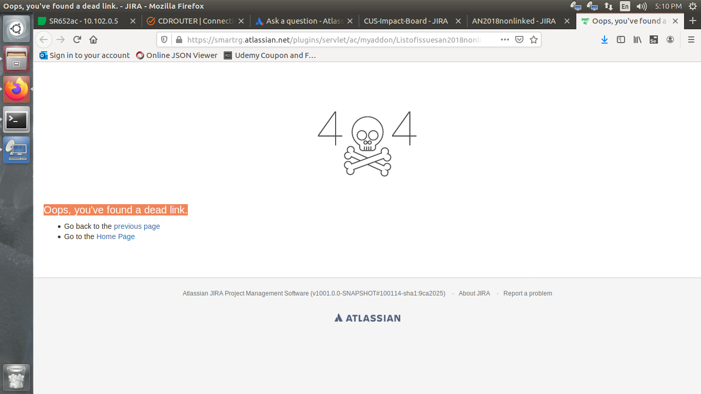 Oops You Ve Found A Dead Link Error 404 Jira Ad