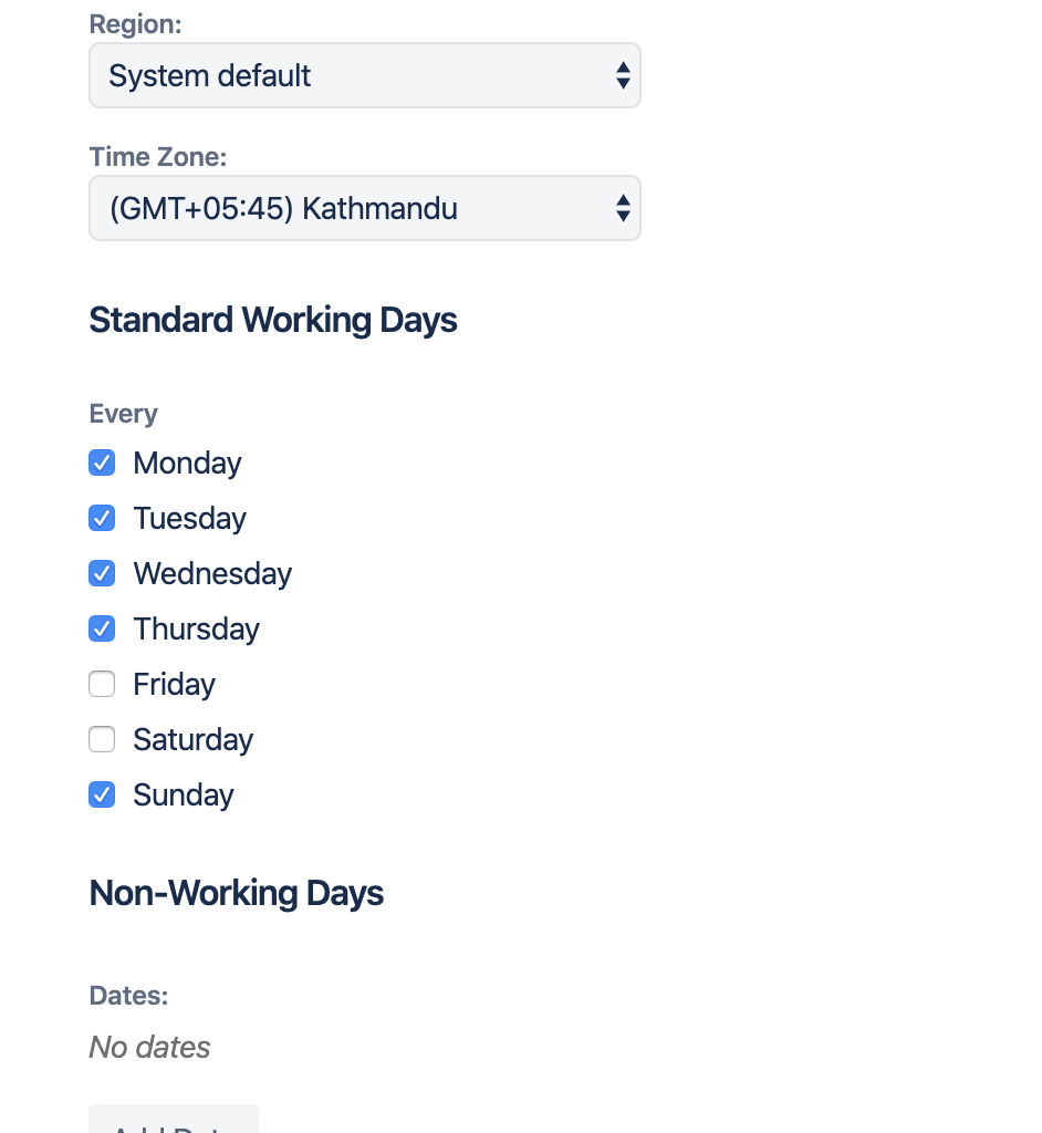 JIRA Agile Sprint Health Gadget Days Left Calculation