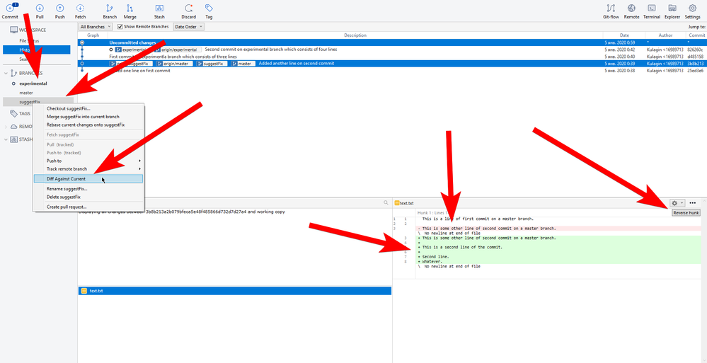 How to apply a patch copy only some lines from e...