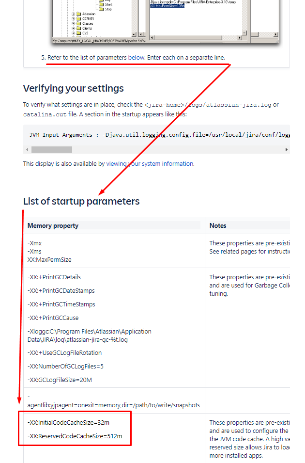 Your JVM code cache memory is below the recommende