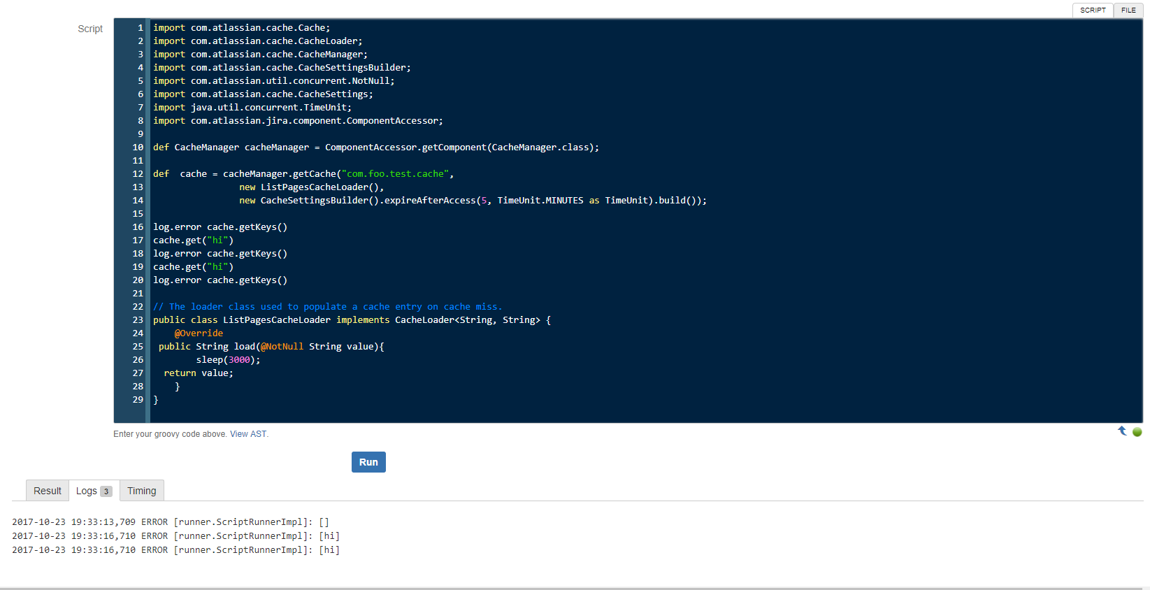 Solved How to cache a rest endpoint? (Groovy Scriptrunner...
