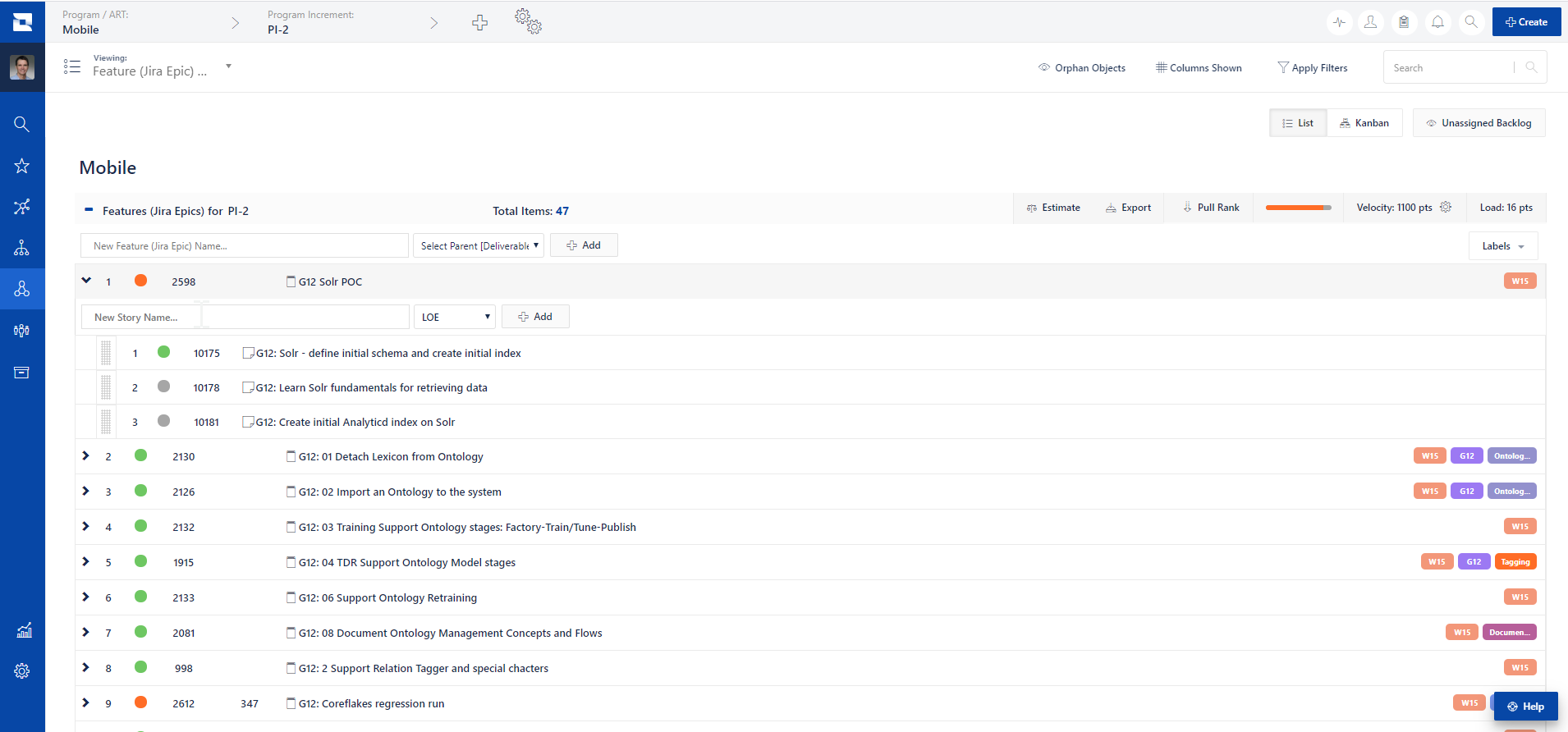 Using Jira Align’s “Backlog Kanban – Sprint View” to Visualize SAFe’s