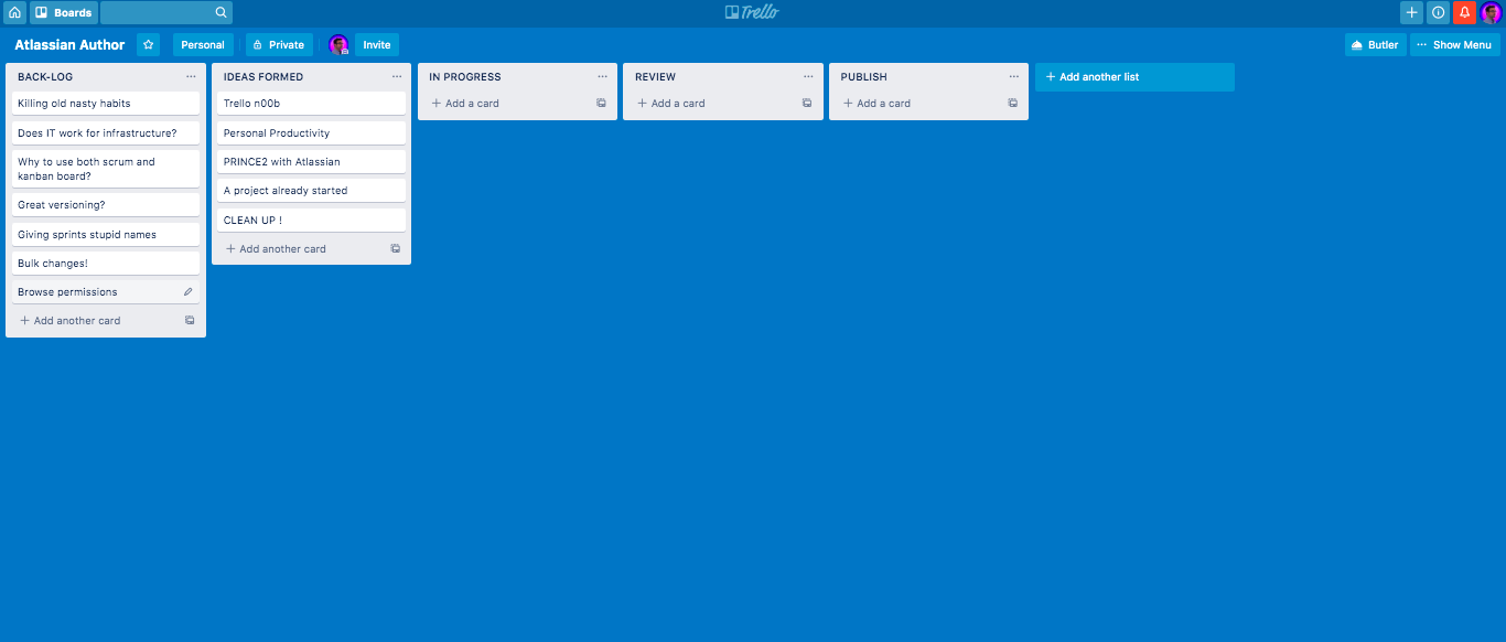 Trello for Authors