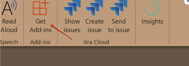 Jira Cloud stuck in Outlook 365 Ribbon 2020-03-02 16-04-15.png