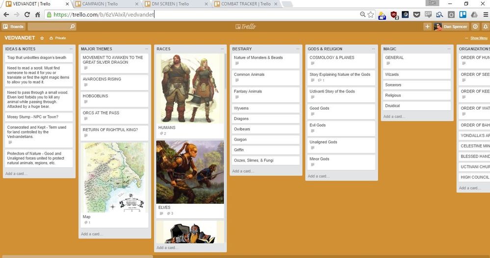 One Shot Trello link - Tips and game details